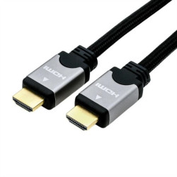 Kabel ROLINE HDMI HighSpeed z Ethernetem, M/M, czarny/srebrny, 5 m