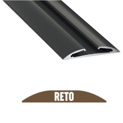 Profil LUMINES typ RETO czarny anodowany 2m