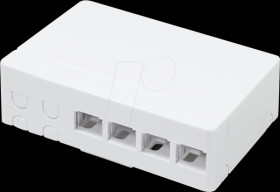 FB1002 FTTH Termination mount box, 4 ports, white