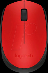 910-004641 Mouse, wireless, M171, red