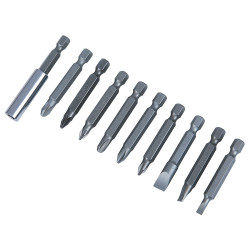 BlueSpot Tools 14120 Power Bit Set, 10 Piece