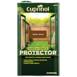 Cuprinol 5095347 Shed &amp; Fence Protector Gold Brown 5 litre