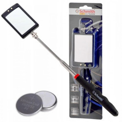 Lusterko inspekcyjne teleskopowe warsztatowe LED 87cm z bateriami Schmith