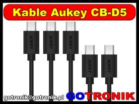 Zestaw 5 kabli AUKEY CB-D5 Quick Charge 3.0