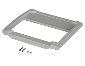 BOPLA BCD 200 FO-K-7035 (20201235) - przykręcana śrubami półotwarta pokrywa przednia z wgłębieniem (229 x 202,85 x 18,7 mm)