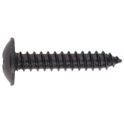 Sealey BST4825 Self Tapping Screw 4.8 x 25mm Flanged Head Black Pozi Pack Of 100