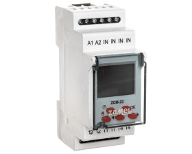 Programator czasowy cyfrowy jednokanałowy 16A 230V AC tygodniowo-roczny ZCM-22 EXT10000188