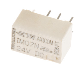 Przekaźnik sygnału, 24V dc, 2 A, DPDT, 2-polowy, montaż PCB, TE Connectivity IM