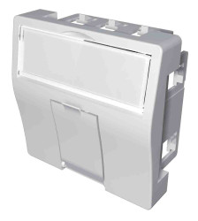 Plastron, l. otworów: 1, RJ45, Prosty