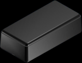 ABS enclosure, (L x W x H) 78 x 39 x 23 mm, black (RAL 9004), IP54, 10015.9