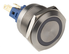 Nasadka przełącznika Chwilowy SPDT średnica wycięcia 22mm, montaż panelowy RS PRO