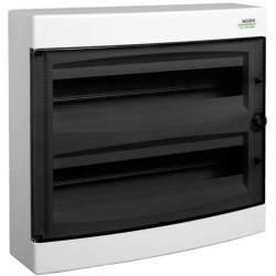 Rozdzielnica modułowa 2x18 natynkowa IP40 drzwi przeźroczyste PNS