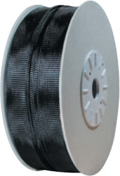 Fabric hose, range 12-24 mm, black, halogen free, -50 to 130 °C, 06240207010