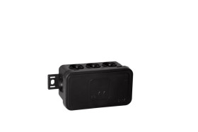 Puszka n/t hermetyczna 80x45x41mm IP54 czarna 038-05 68551