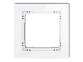 DECO Ramka uniwersalna - efekt szkła (ramka: biała: spód: biały) biały 0-0-DRS-1 KARLIK