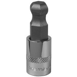 Sealey SBBH009 Ball-End Hex Socket Bit 12mm 3/8"Sq Drive