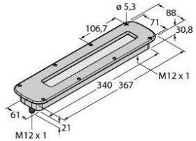Oświetlenie LED Turck WLC60CW340GFAR biały 1300 lm (D x S) 367 mm x 88 mm 1 szt.
