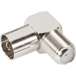 BKL 0403137 Coax Adaptor Coax Socket to F-Socket 90&#xB0;