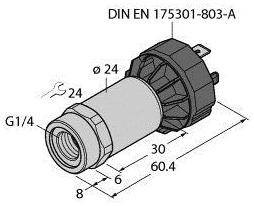 Turck Przetworniki ciśnienia 1 szt. PT1.5V-2001-U1-DA91