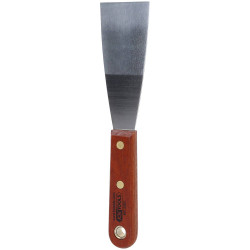 KS Tools 907.2263 Stainless Steel Scraper, 50mm, Wooden Handle