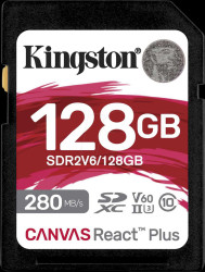 SDR2V6/128GB SDXC memory card, 128 GB SDXC, Canvas React Plus