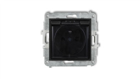 Icon Mechanizm Gniazda Bryzgoszczelnego Z Uziemieniem 2P+Z (Klapka Dymna,...