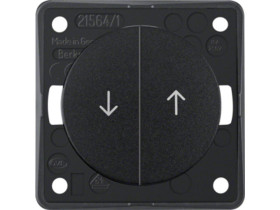 Integro Flow Wyłącznik żaluzjowy wieloklawiszowy przyciskowy nadruk symbol "strzałka" czarny 936532510 HAGER