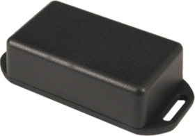 ABS enclosure, (L x W x H) 50 x 50 x 20 mm, black (RAL 9005), IP54, 1551RFLBK