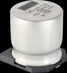 50CE22AX SMD-Capacitor, 22 µF, 50 V, 105 °C, 1000 h