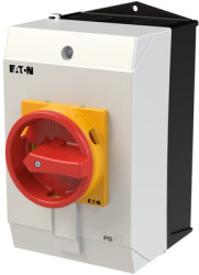 Main switch, rotary actuator, 6 pole, 32 A, (W x H x D) 100 x 135 x 181 mm, surface mounting, 207208