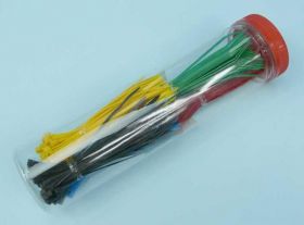 ZESTAW OPASEK 250szt 100x2,5 MIX KOLOR