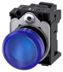 Lampka sygnalizacyjna kompletna 22mm niebieska LED 24V AC-DC metal przył sprężynowe SIRIUS ACT 3SU1152-6AA50-3AA0