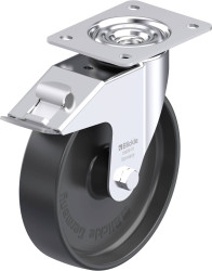 Blickle 580498 LE-PP 200R-FI Rolka obrotowa z blachy stalowej Średnica koła: 200 mm Maksymalne obciążenie: 300 kg 1 szt.