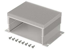 Bopla F 1048-80 KWL (97418080) - profil aluminiowy półotwarty do montażu naściennego z radiatorem (105 x 48 x 80 mm)