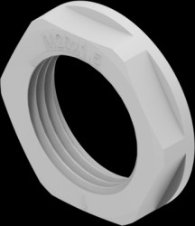 Counter nut, M20, Clamping range 10 to 14 mm, IP68, light gray, 1SNG607007R0000