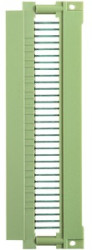 Male connector, type R, 96 pole, z-b-d, pitch 2.54 mm, press-in connection, straight, gold-plated, 09731965531