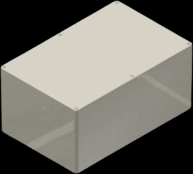 Aluminum die cast enclosure, (L x W x H) 222.3 x 146 x 105 mm, silver, IP54, AL 10.0