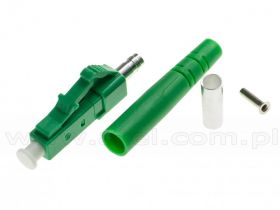 Złącze światłowodowe jednomodowe LC/APC, odgiętka 3,0 mm