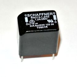 RN212-1,2/02 Current Compensated Choke 2x 6.8mH -30% to 50% 10KHz 1.2A