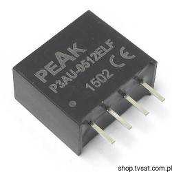 P3AU-0512ELF DC-DC In=5V Out=12V 0.5W SIL4 PEAK
