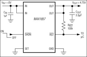 500mA, Low-Dropout, Ripple-Rejecting LDO in µMAX