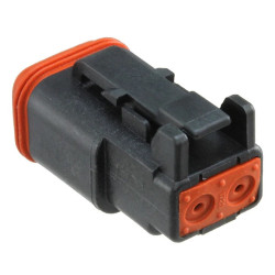 Złącze samochodowe 2-pinowe TE Connectivity -rzędowe Żeński 13A DEUTSCH, DEUTSCH DT Przewód Gniazdo