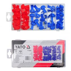 Szybkozłącza elektryczne zestaw 50 sztuk w organizerze