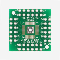 Adapter PCB QFP44/LQFP48 na DIP44/DIP48