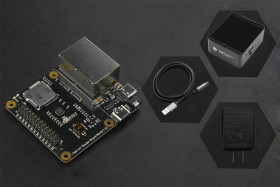 Raspberry Pi CM4 IoT Router Carrier Board Mini with Case, Power Supply and Cable (US Standard)