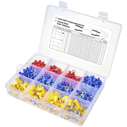 TruComponents 330073 Ring terminal set 0.5 mm&#xB2; 6 mm&#xB2; R/B/Y 505 pc(s)