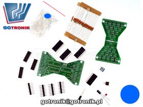 Elektroniczna klepsydra LED (niebieskie) - efekt świetlny