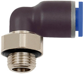 L push-in fitting, L 22.5 mm, 10 bar, plastic/brass, for hose outer Ø 8 mm, 109263