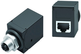 Adapter, M12 (8 pole, plug) to RJ45, straight, 09 5287 00 08