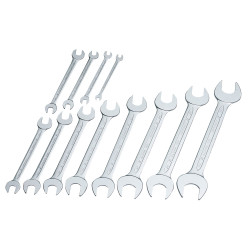 Elora 01276 12 Piece Long Metric Open End Spanner Set